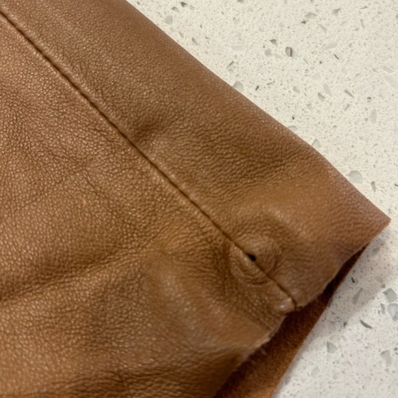 FRAME Leather Bermuda Shorts - Picture 8 of 11